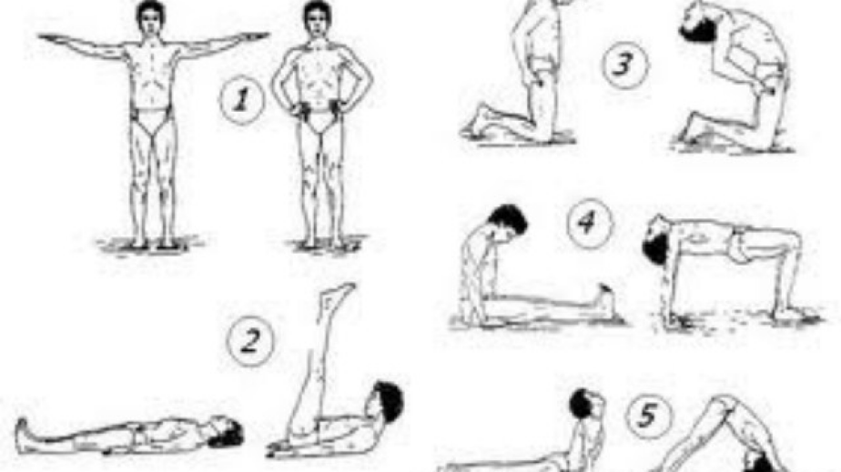 Упражнение пятерка. 5 Тибетских жемчужин упражнения. 7 Жемчужин Тибета упражнения. Тибетская гимнастика 5 жемчужин. Зарядка око Возрождения упражнения.